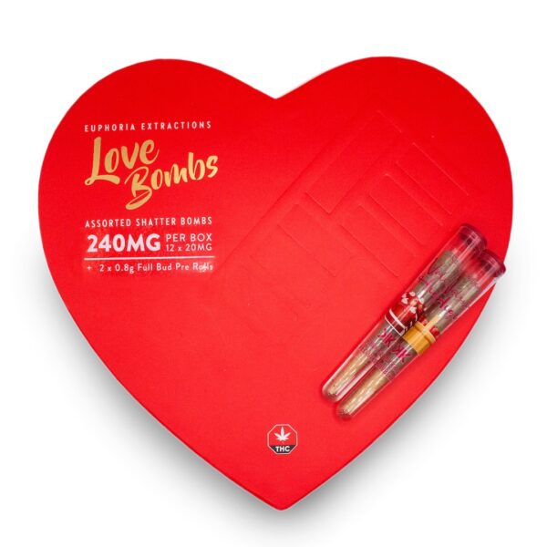 Euphoria Extractions Chocolates and Flowers 240mg Love Bombs