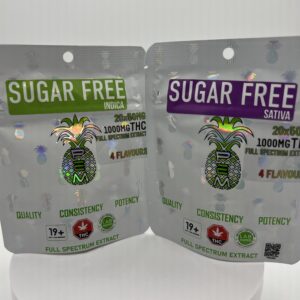 Pineapple Express Meds Sugar Free Gummies 1000mg