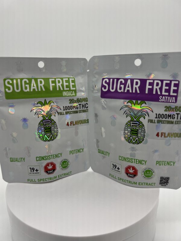 Pineapple Express Meds Sugar Free Gummies 1000mg