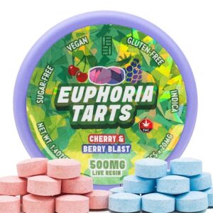 Euphoria Extractions Live Resin Tarts 500mg (20mg x 25 pieces)