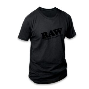 RAW Black on Black Logo Men’s T-Shirt